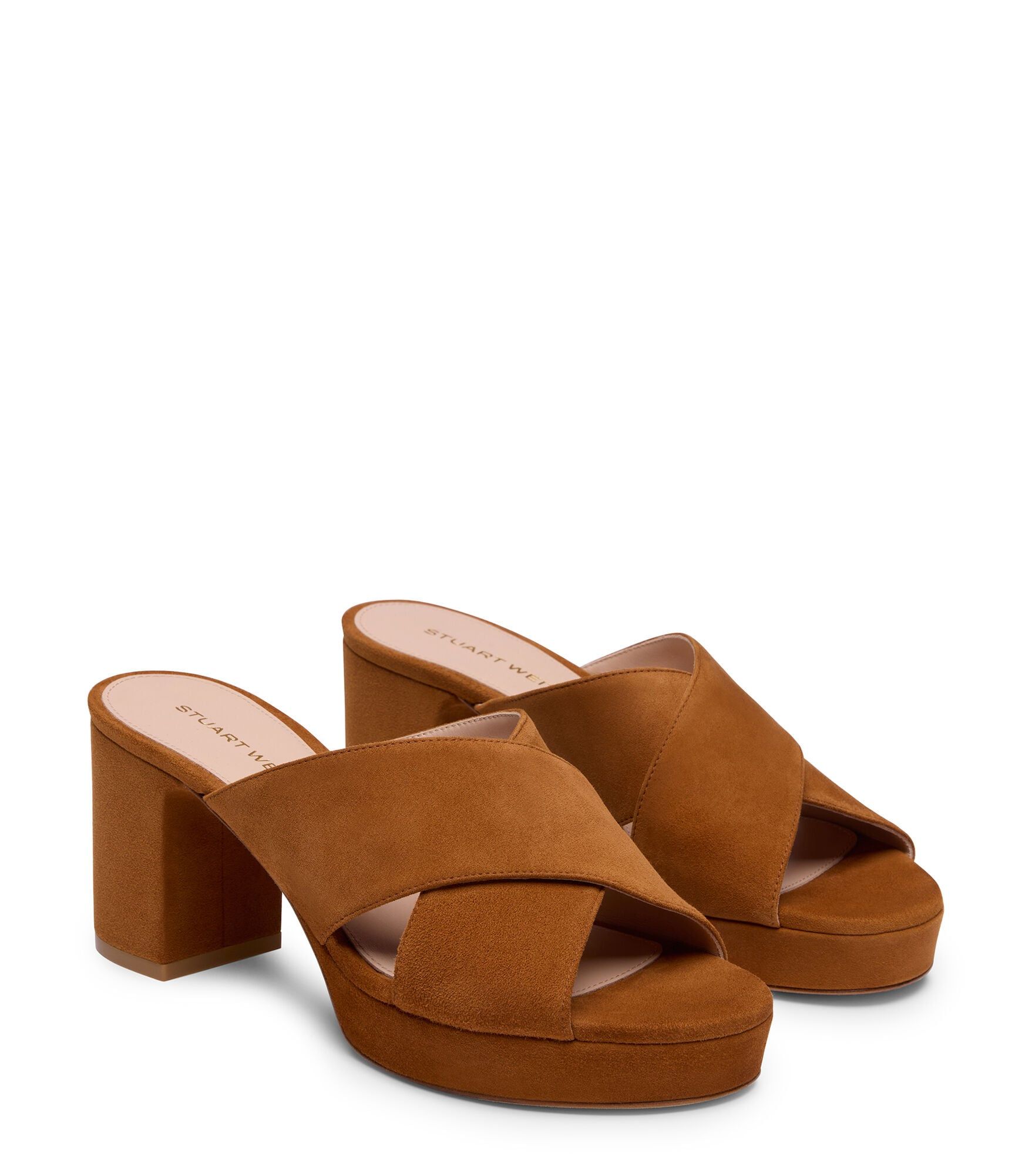 MULE PLATEFORME DAYNA, SANDALES, , DAIM - Stuart Weitzman - Modalova