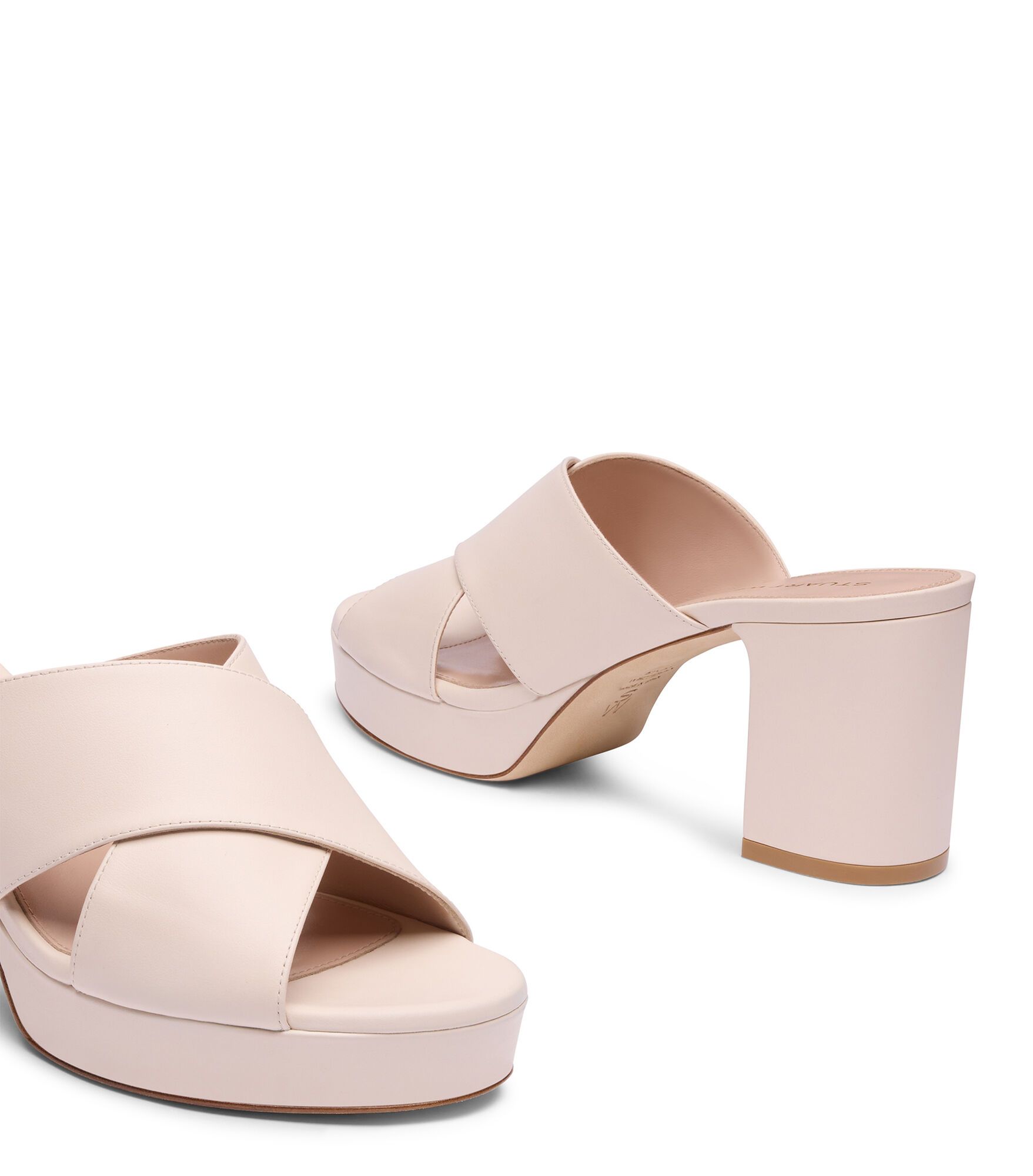 MULE PLATEFORME DAYNA, SANDALES, , CUIR DE VEAU LISSE - Stuart Weitzman - Modalova