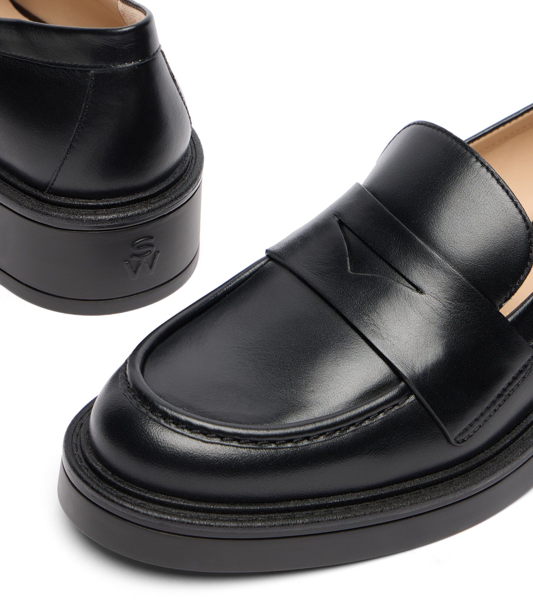 MOCASSIN CELIA LITE, CHAUSSURES PLATES ET MOCASSINS, , CUIR DE VEAU LISSE - Stuart Weitzman - Modalova