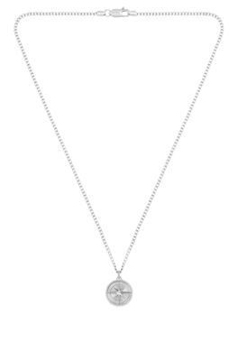 Collier argenté avec pendentif médaillon - Boss - Modalova