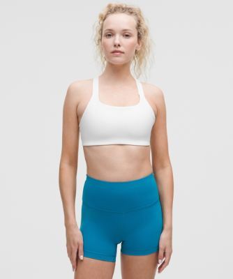 “ Soutien-gorge d'entraÃ®nement Ã  encolure carrÃ©e en Ultralu Maintien moyen, bonnets B/Cs â€“ Blanc â€“ Taille 8 - lululemon - Modalova