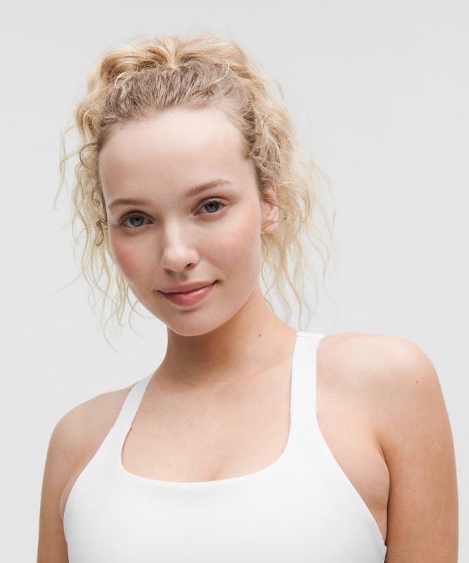 “ Soutien-gorge d'entraÃ®nement Ã  encolure carrÃ©e en Ultralu Maintien moyen, bonnets B/Cs â€“ Blanc â€“ Taille 8 - lululemon - Modalova