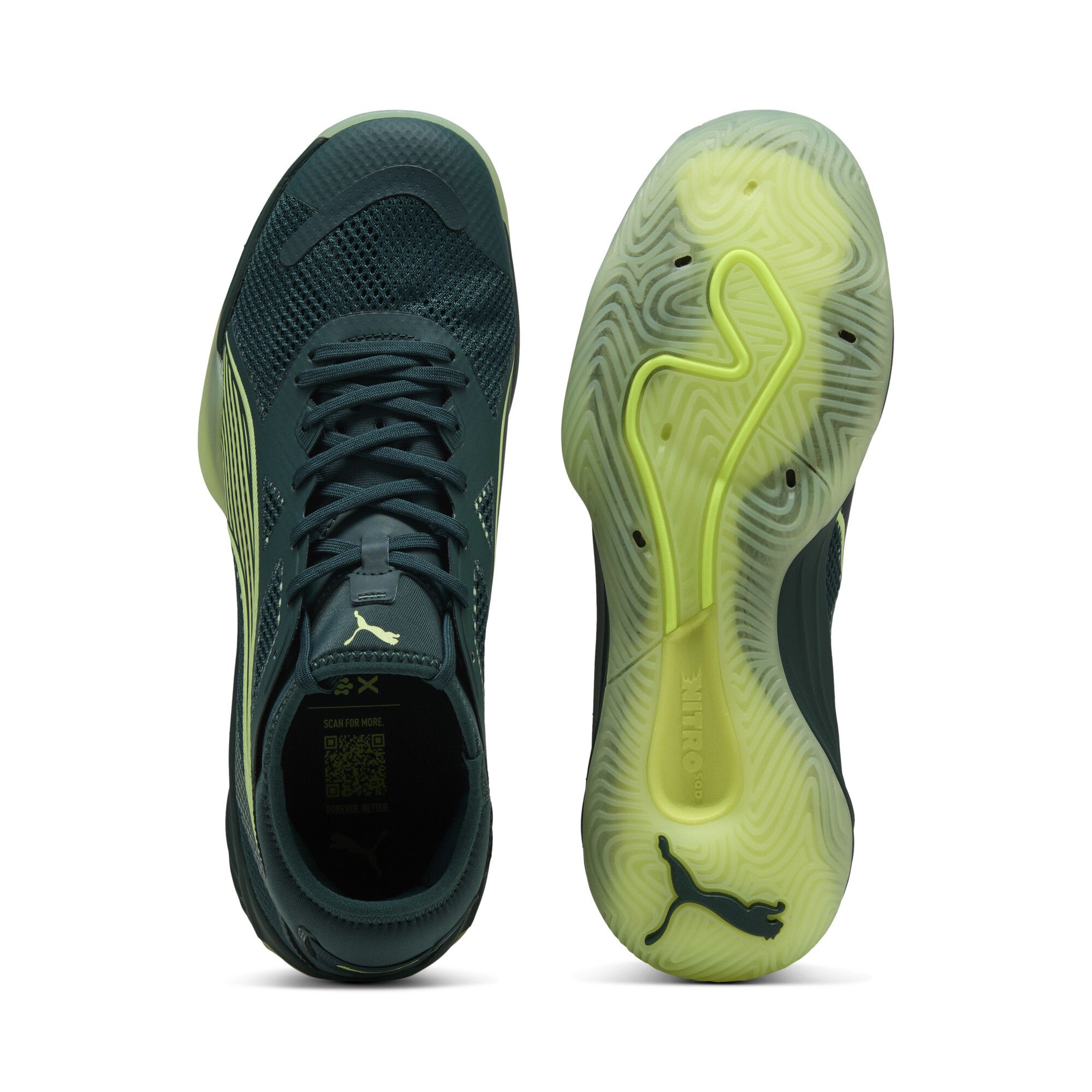 Chaussures de handball Eliminate NITRO™ SQD 4 Unisexe, Chaussures, Vert, 44 - PUMA - Modalova