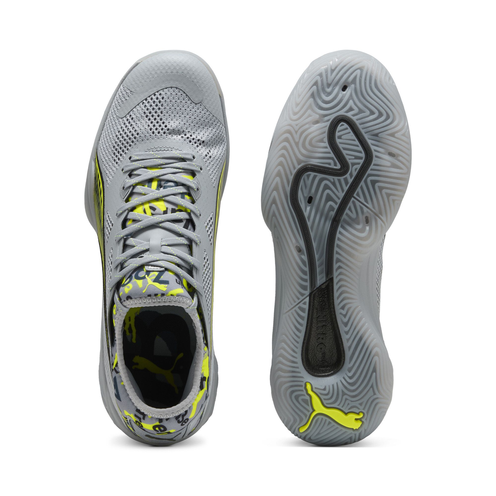Chaussures de handball Eliminate NITRO™ SQD 4 Berlin Unisexe, Chaussures, Gris, 44 - PUMA - Modalova