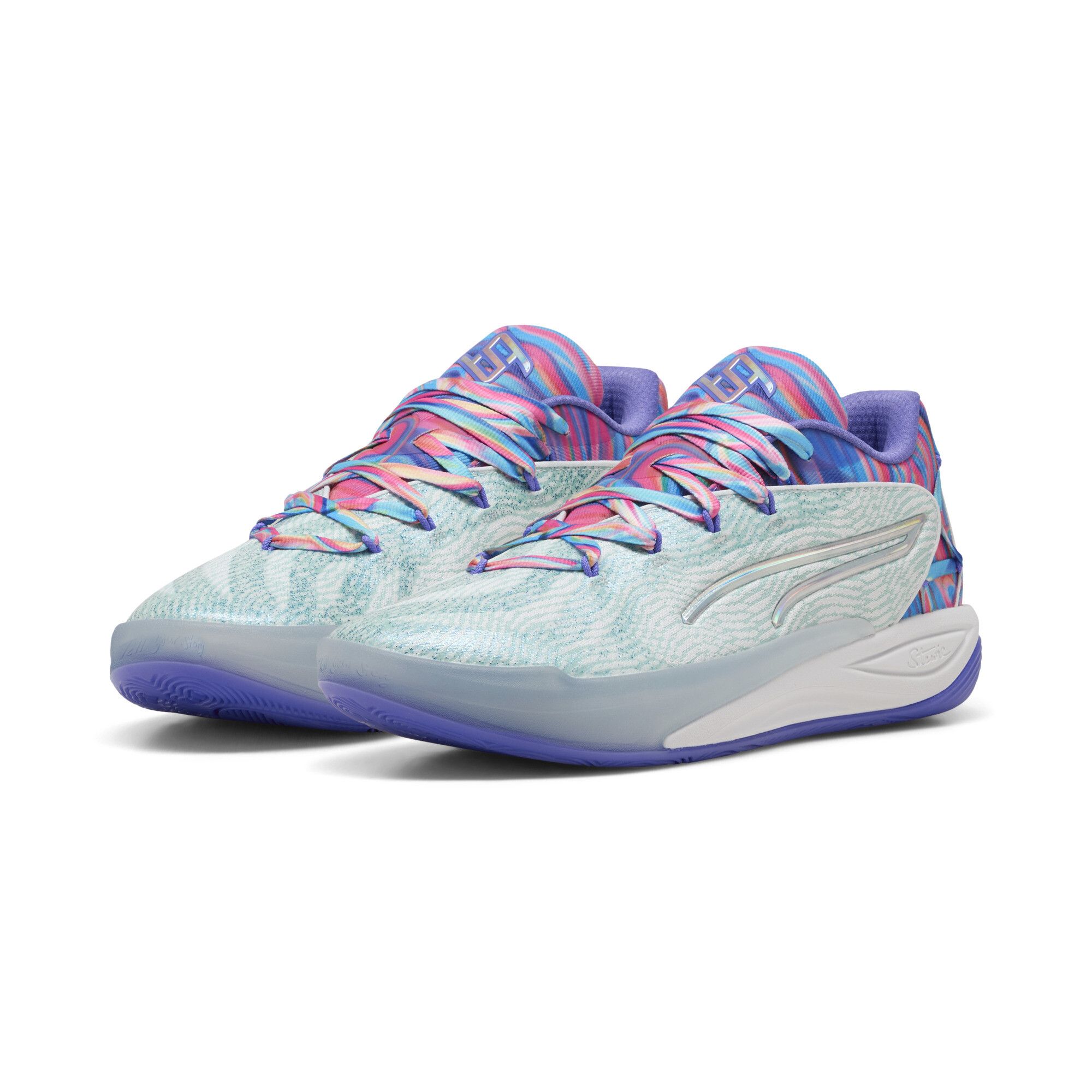 Chaussures de basketball Stewie 4 Prism , Chaussures, Blanc, 44 - PUMA - Modalova