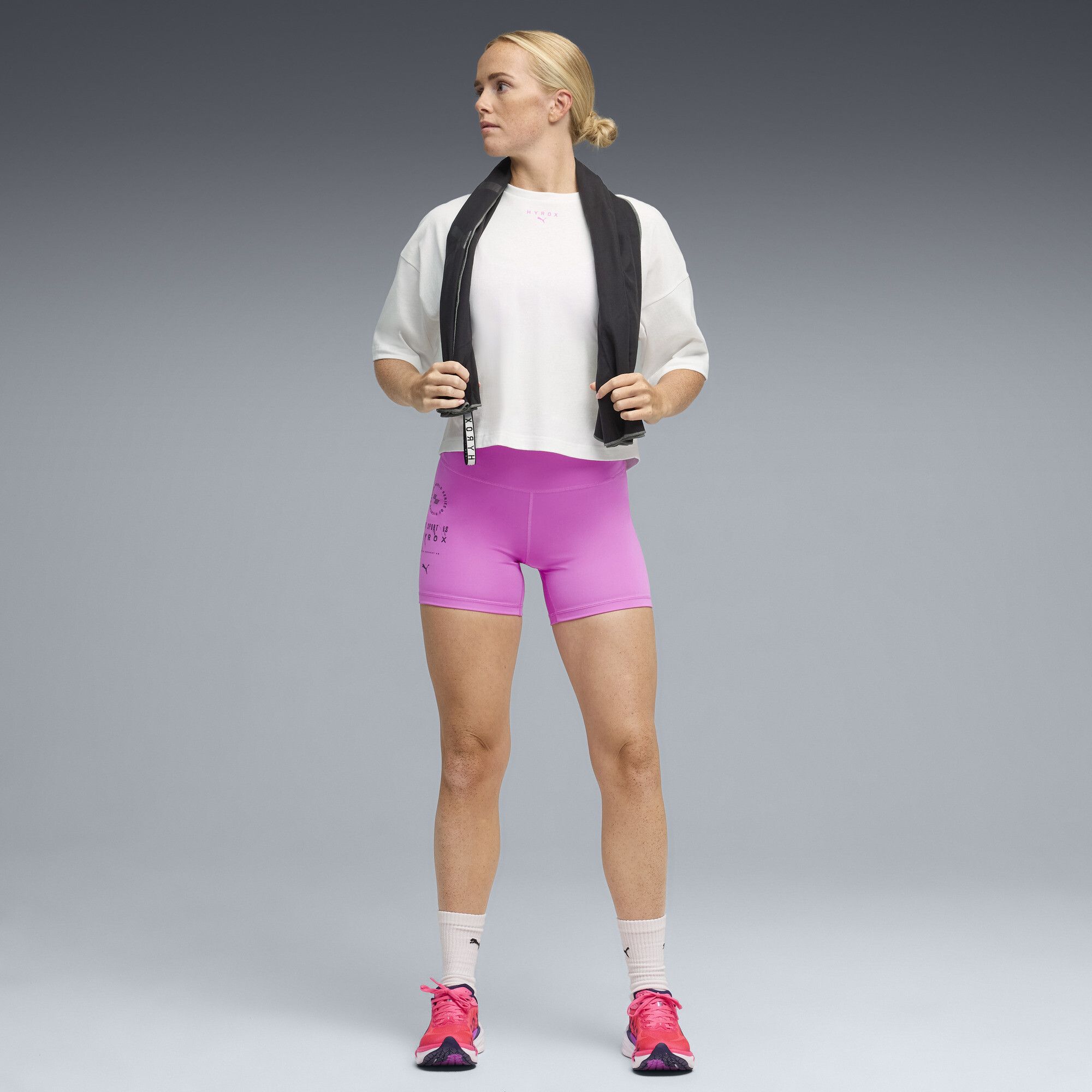 Crop top Lifestyle x HYROX , Vêtements, Blanc, XXS - PUMA - Modalova