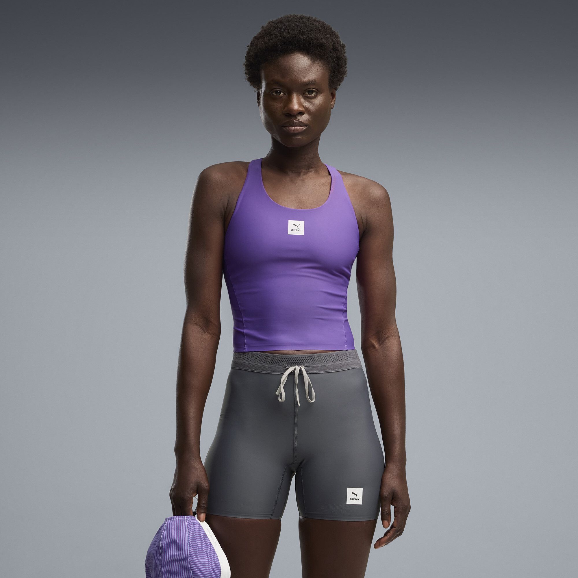 Crop top x SAYSKY , Accessoires, Violet, S - PUMA - Modalova
