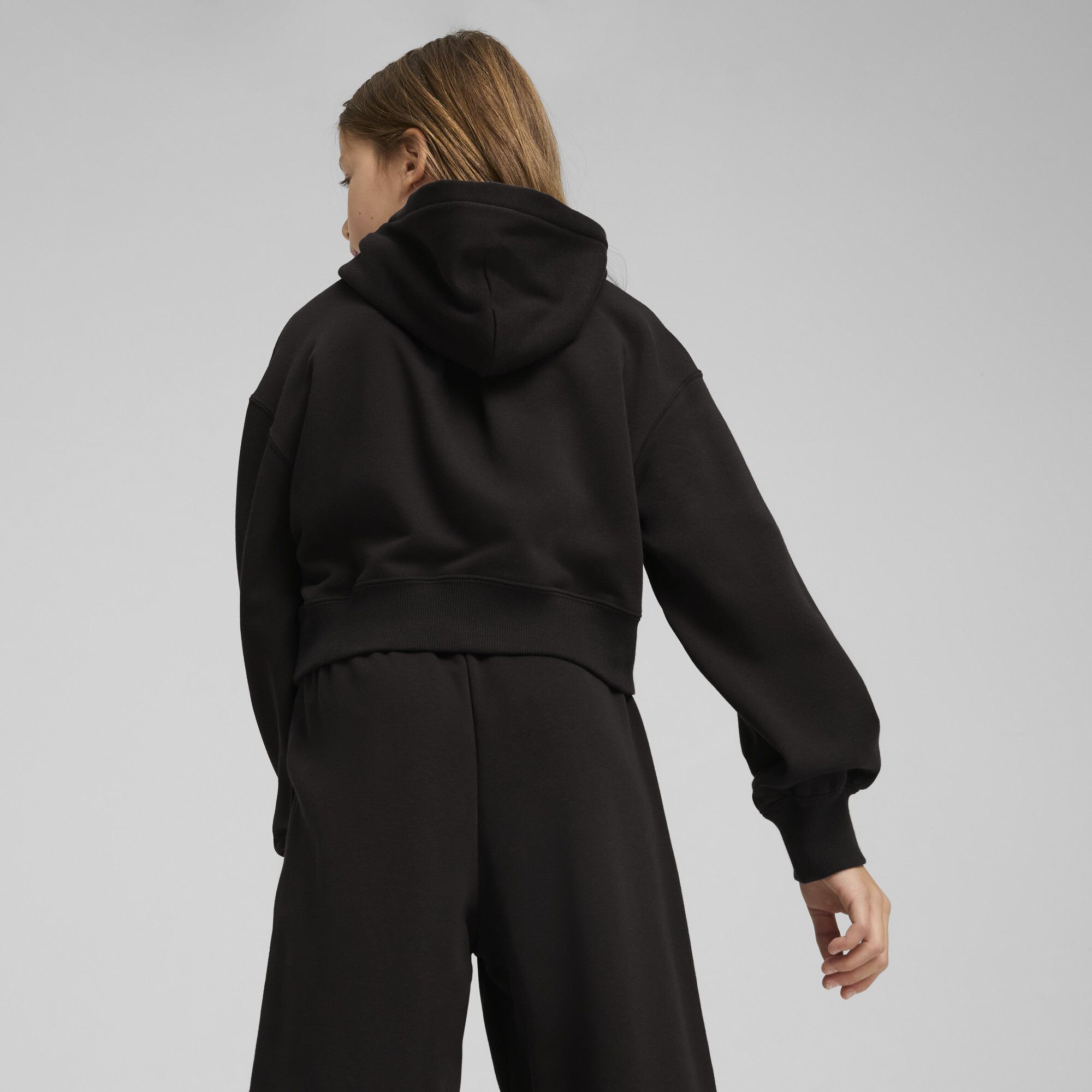 Hoodie court WARDROBE ESS Enfant et Adolescent, Accessoires, Noir, 15-16Y - PUMA - Modalova