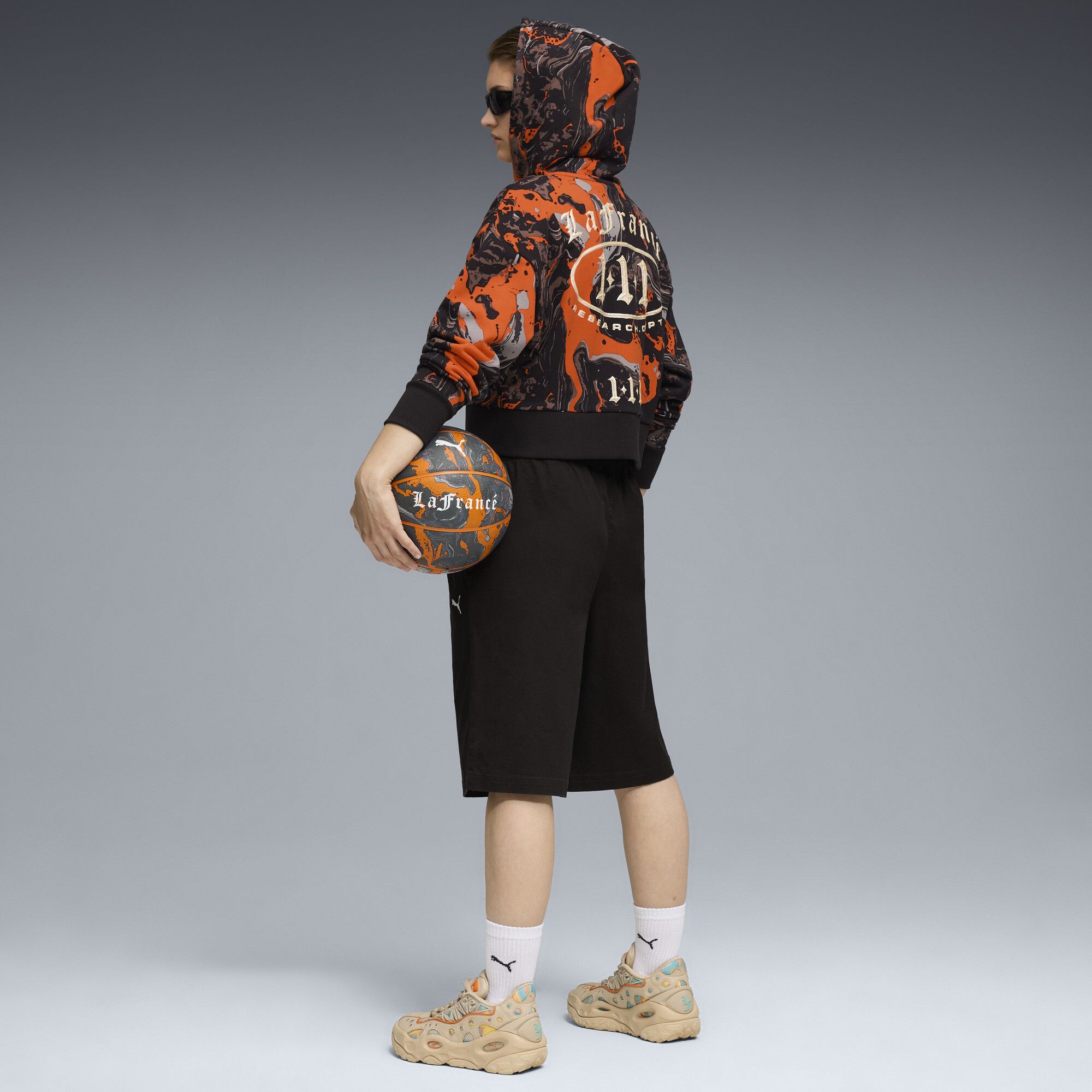 Hoodie court zippé LaFrancé HEEM , Vêtements, Orange, S - PUMA - Modalova
