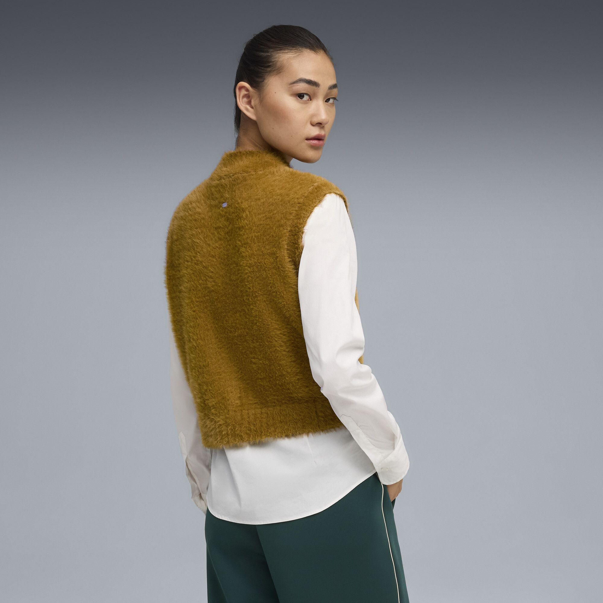 Gilet sans manches à zip YONA , Vêtements, Marron, XXS - PUMA - Modalova