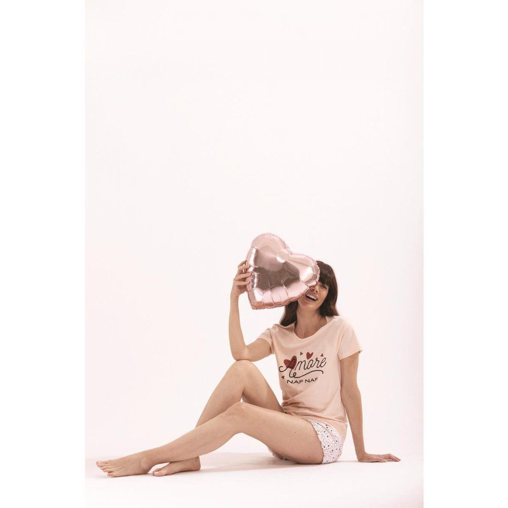 Pyjama femme - nude/ecru en coton - Naf Naf homewear - Modalova