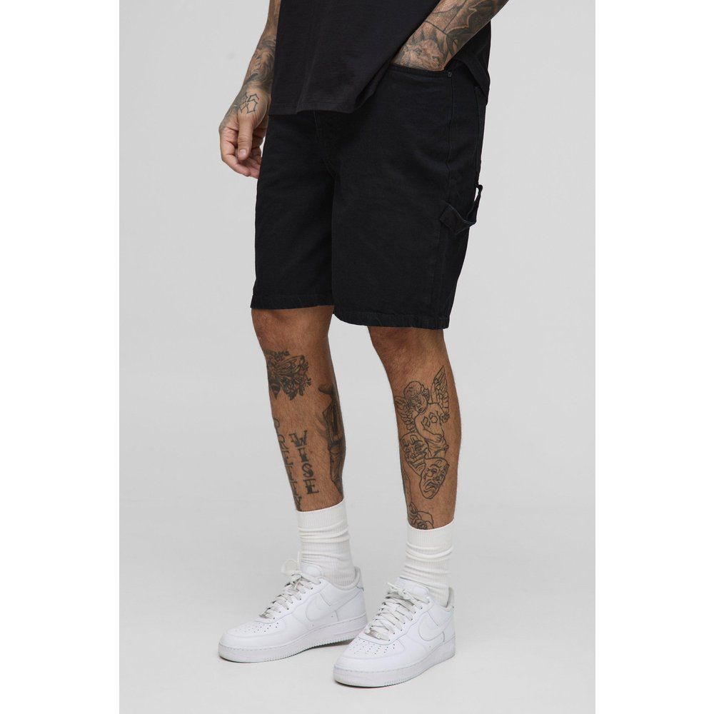 Tall - Short en jean charpentier - 30 - Boohooman - Modalova