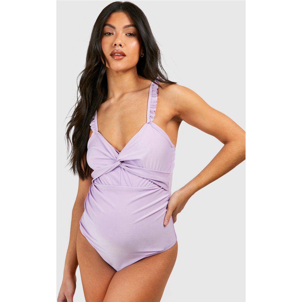 Maternité - Maillot De Bain Une Pièce À Volants - 38 - boohoo - Modalova