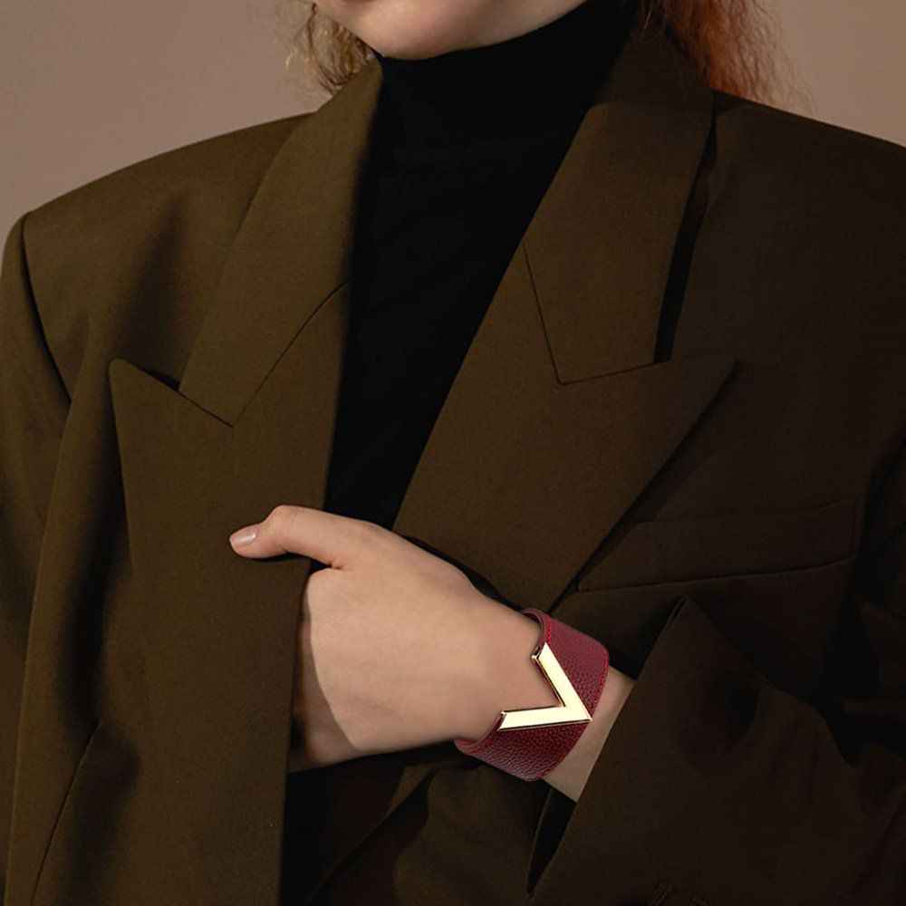 Bracelet en cuir PU lettre - SHEIN - Modalova