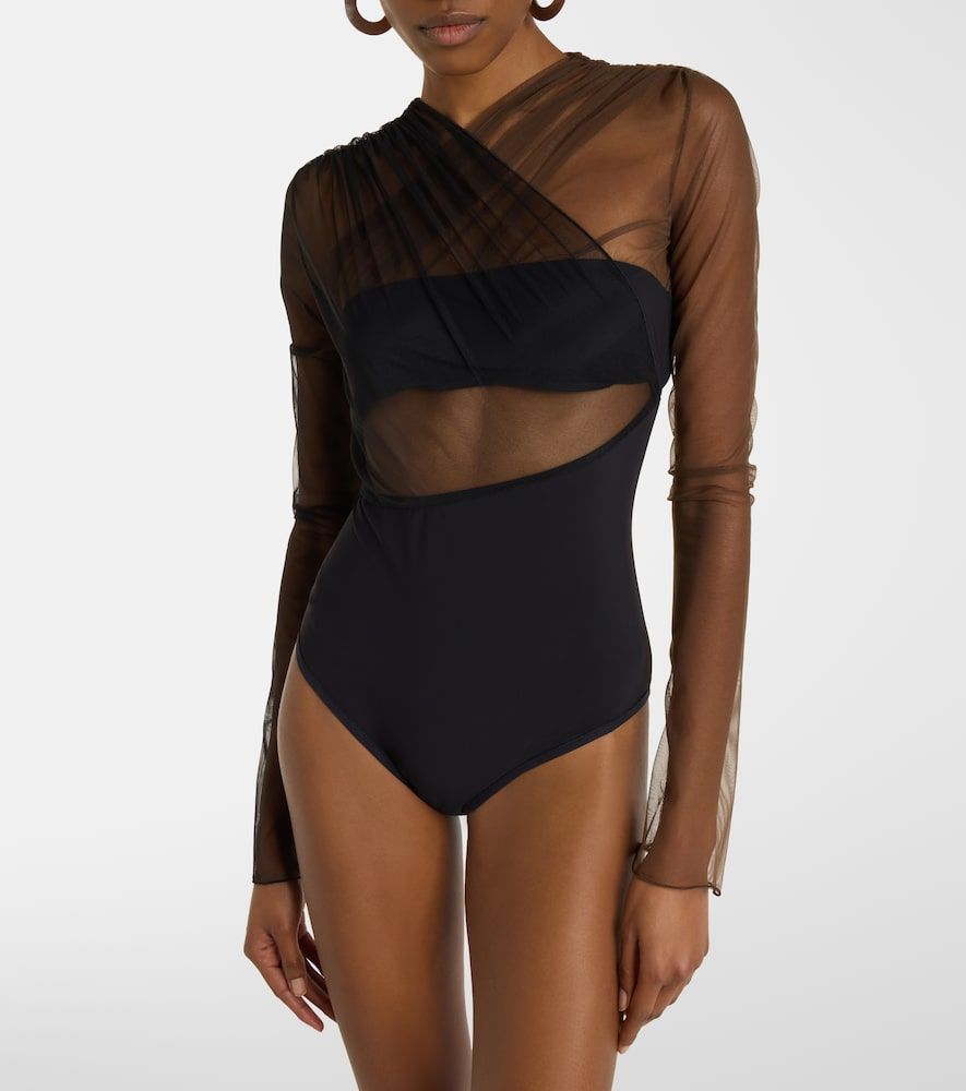 Body semi-transparent à découpes - Nensi Dojaka - Modalova