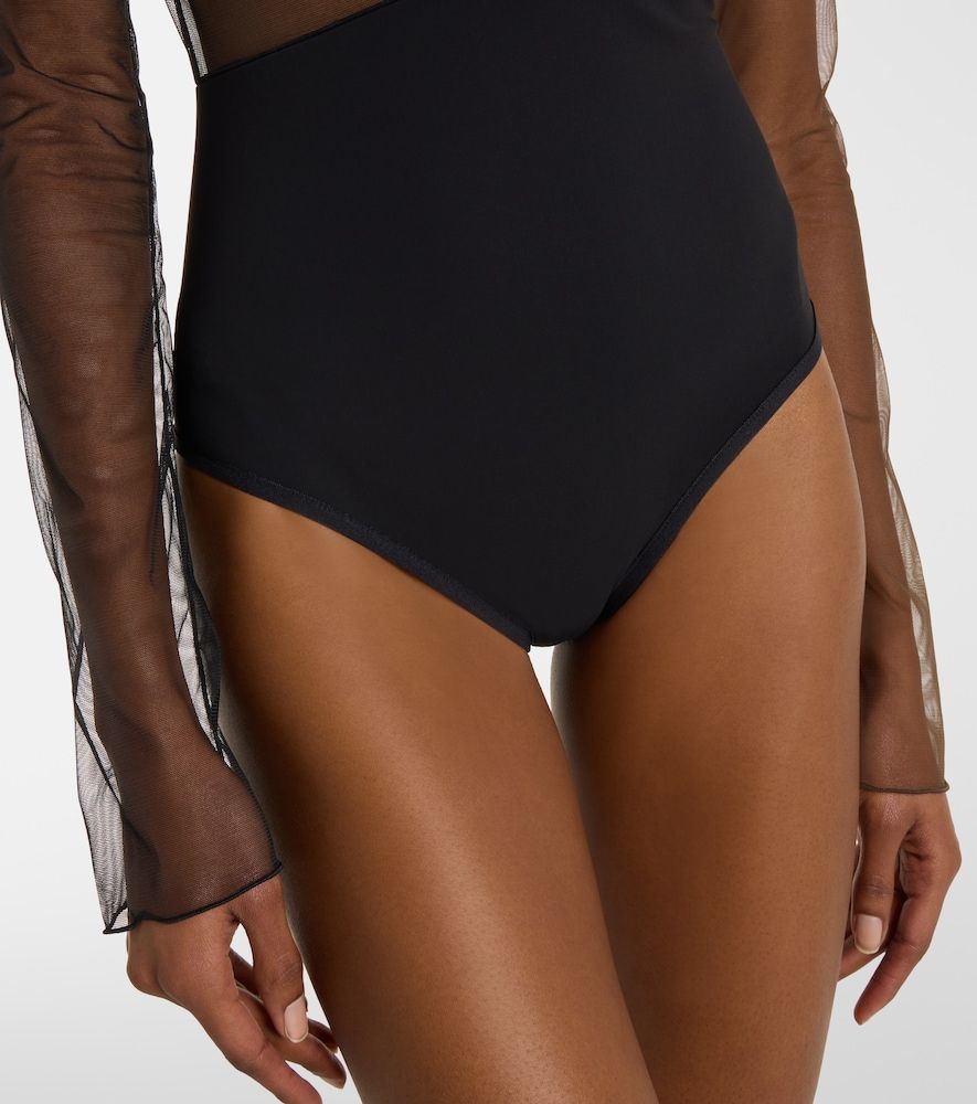 Body semi-transparent à découpes - Nensi Dojaka - Modalova
