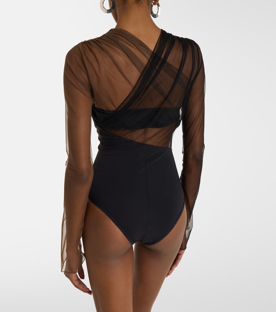 Body semi-transparent à découpes - Nensi Dojaka - Modalova