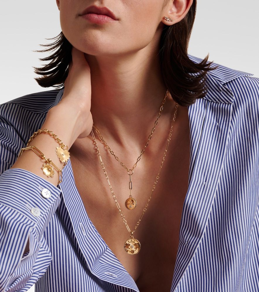 Collier Strength Solar & Lunar en or 18 ct et diamant - FoundRae - Modalova