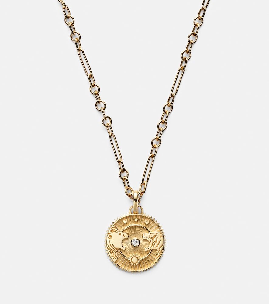 Collier Strength Solar & Lunar en or 18 ct et diamant - FoundRae - Modalova