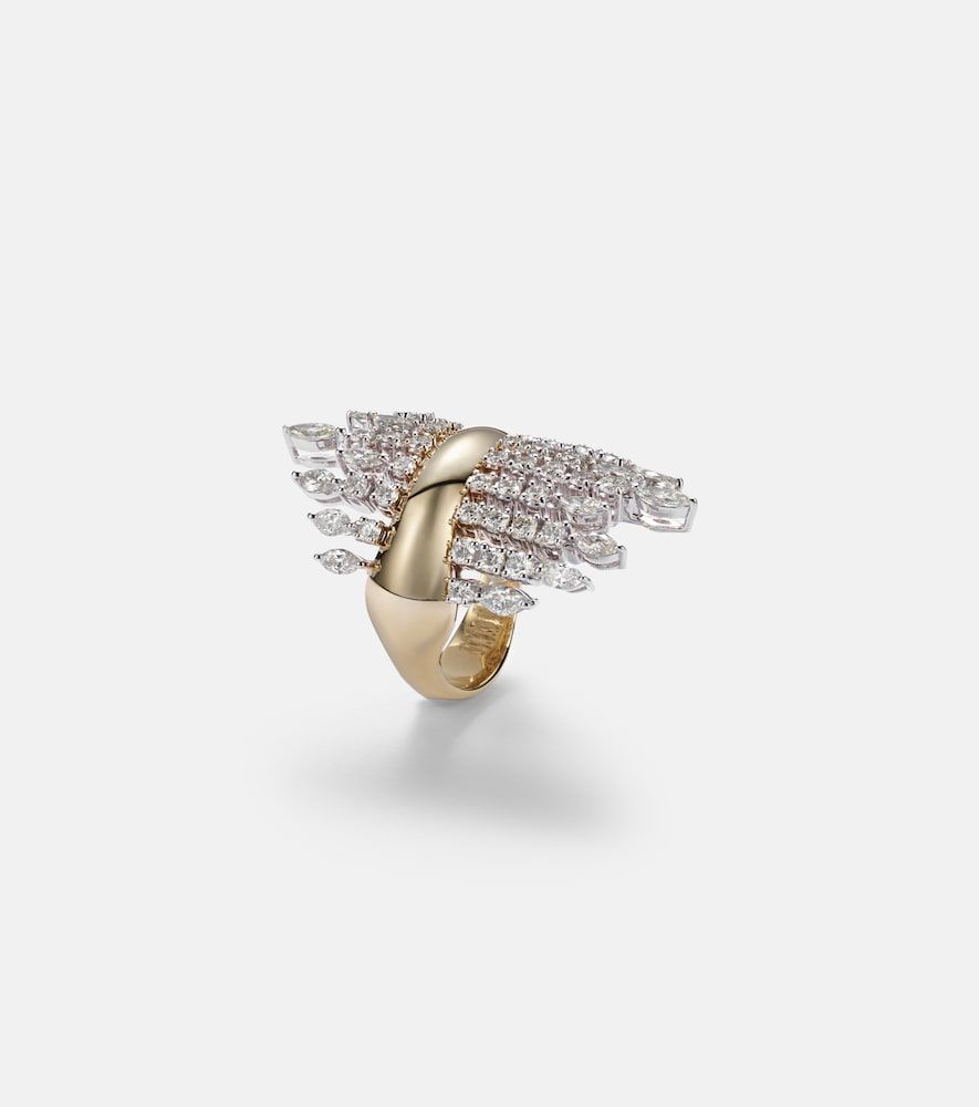 Bague Golden Strada en or 18 ct et diamants - Yeprem - Modalova