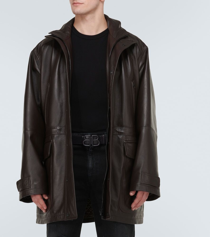 Ceinture Monaco BB en cuir - Balenciaga - Modalova