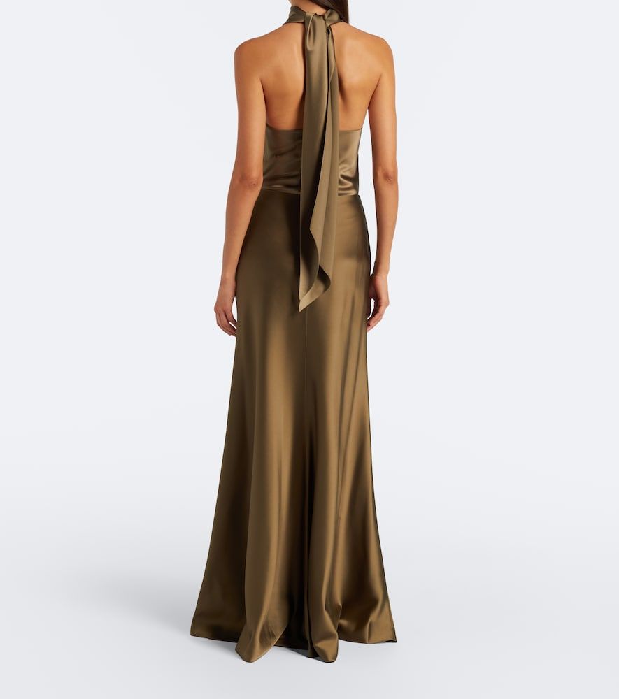 Jupe longue Masina en satin - Ralph Lauren Collection - Modalova