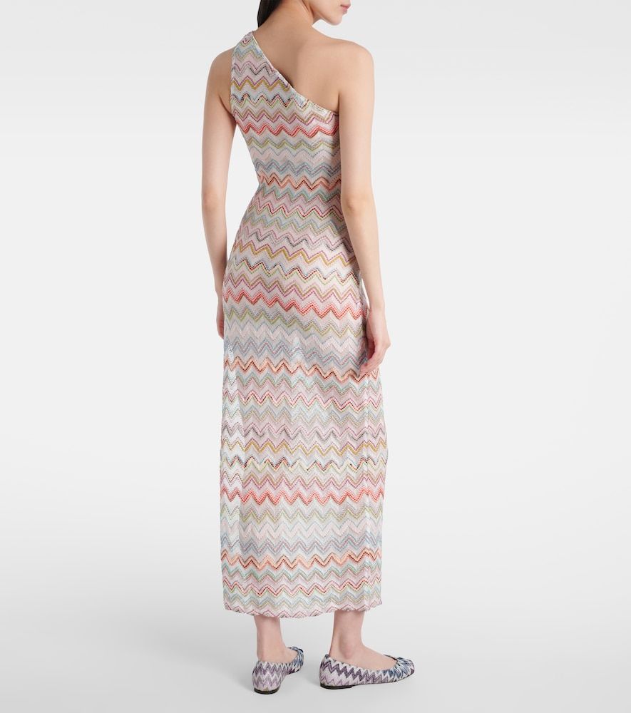 Robe longue en crochet à motif zigzag - Missoni - Modalova