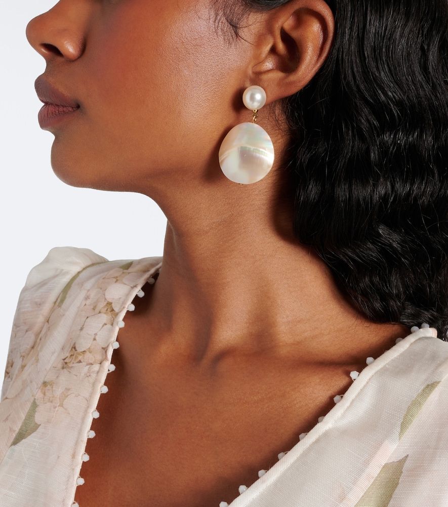 Boucles d'oreilles Nerine en nacre - Jennifer Behr - Modalova
