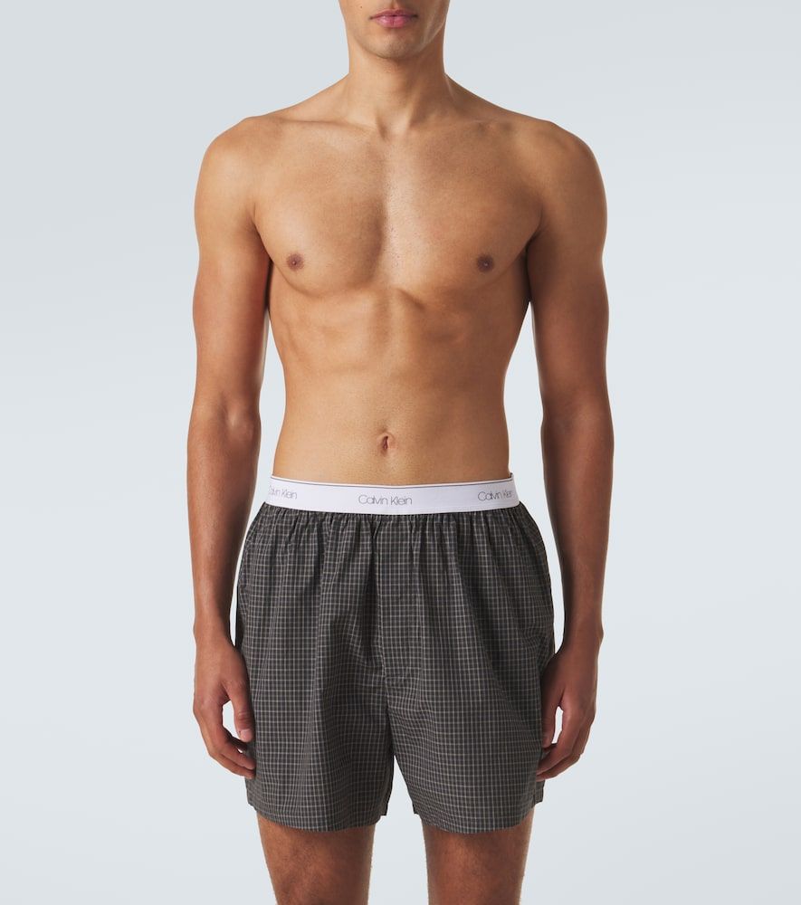Caleçon Owen en coton à carreaux - Calvin Klein Collection - Modalova