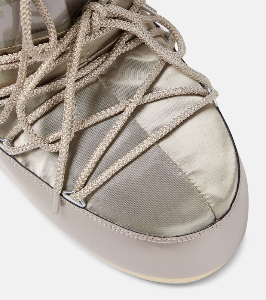 Bottines après-ski Icon Low Glance en satin - Moon Boot - Modalova
