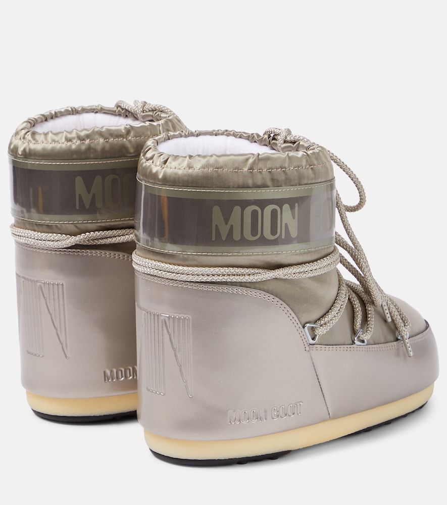 Bottines après-ski Icon Low Glance en satin - Moon Boot - Modalova
