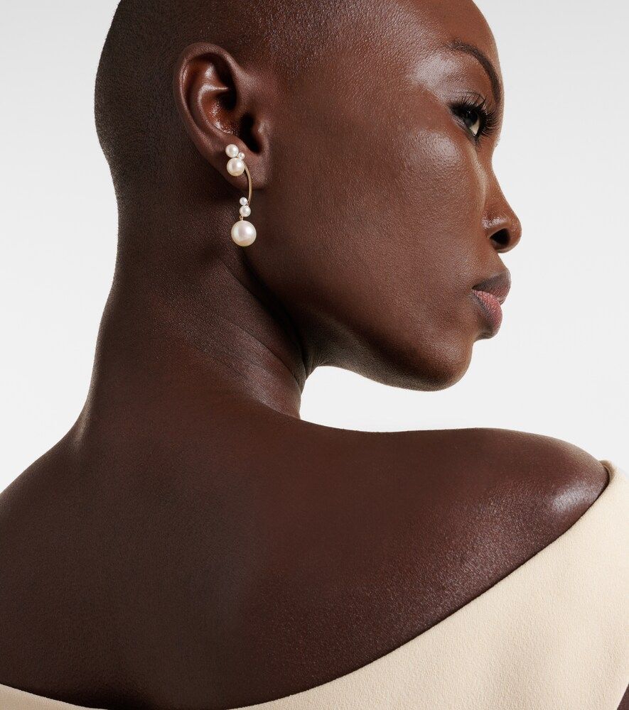 Boucles d'oreilles Grand Stella en or 14 ct et perles - Sophie Bille Brahe - Modalova