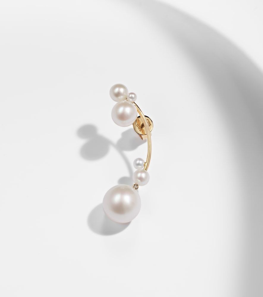 Boucles d'oreilles Grand Stella en or 14 ct et perles - Sophie Bille Brahe - Modalova