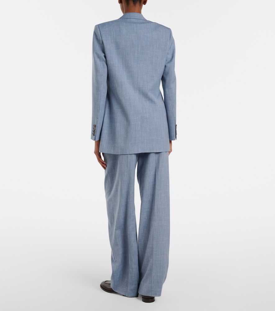 Pantalon Hector en laine, soie et lin - Loro Piana - Modalova