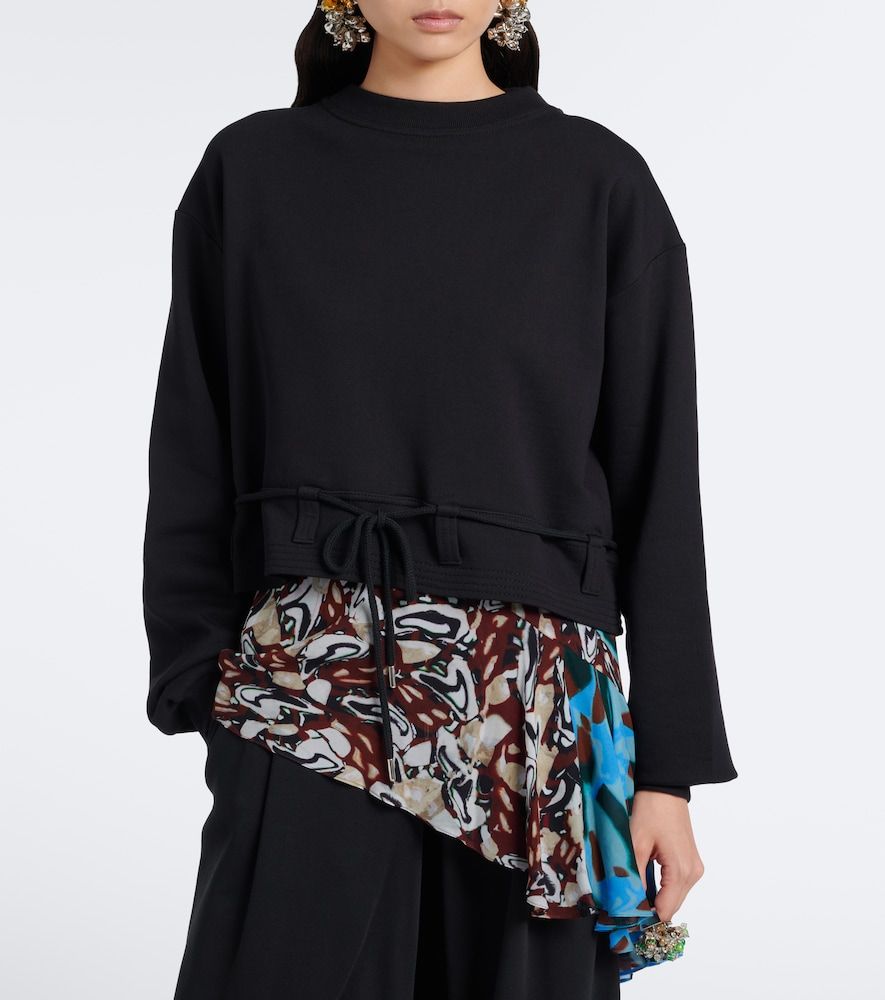 Sweat-shirt court en coton - Dries Van Noten - Modalova