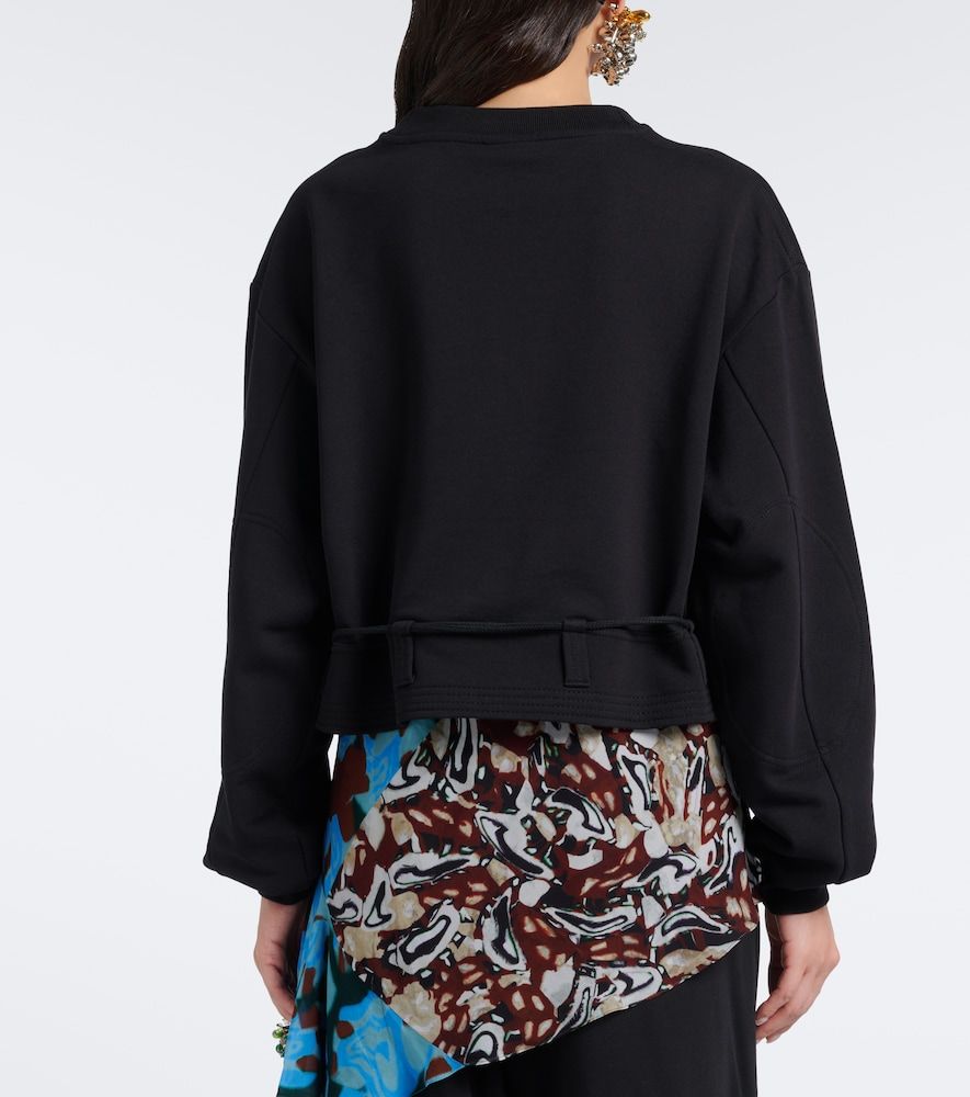Sweat-shirt court en coton - Dries Van Noten - Modalova