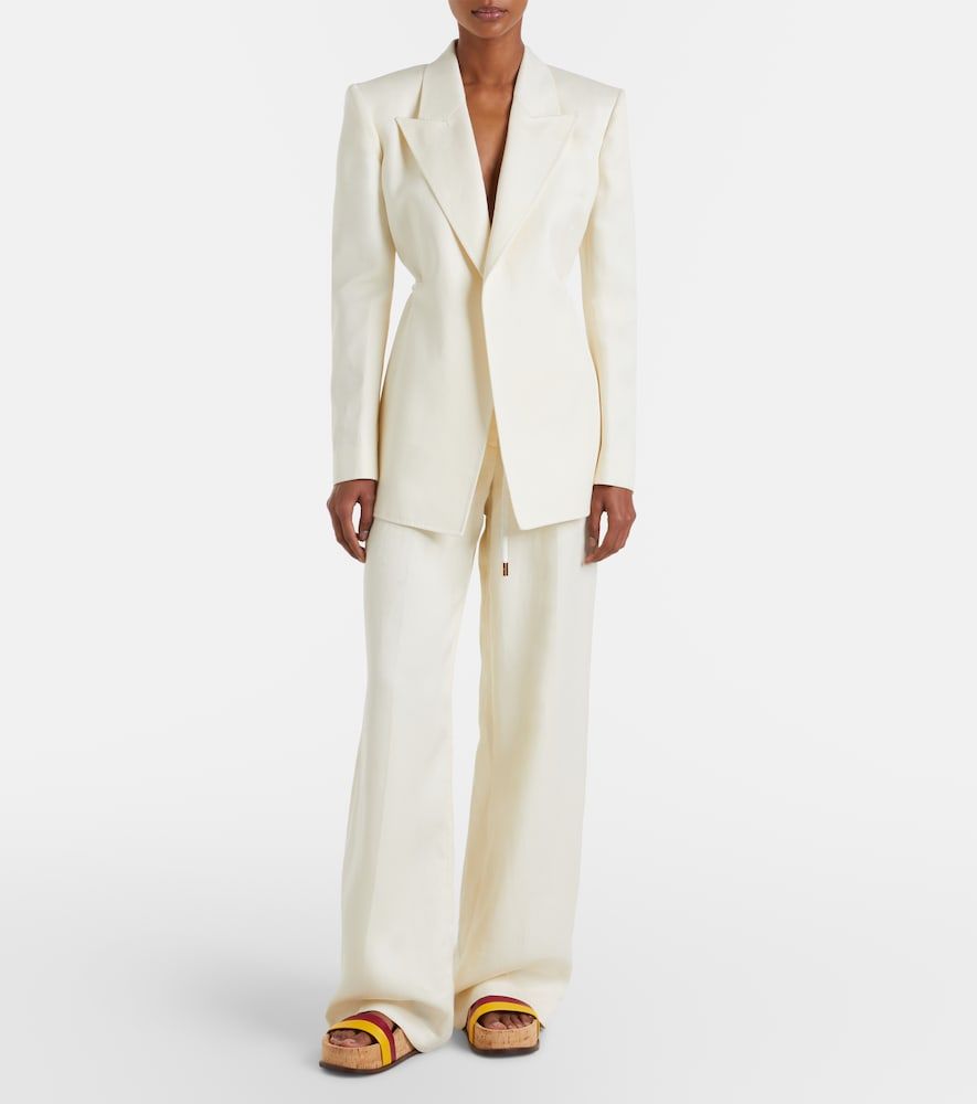 Pantalon droit Norman en lin - Gabriela Hearst - Modalova