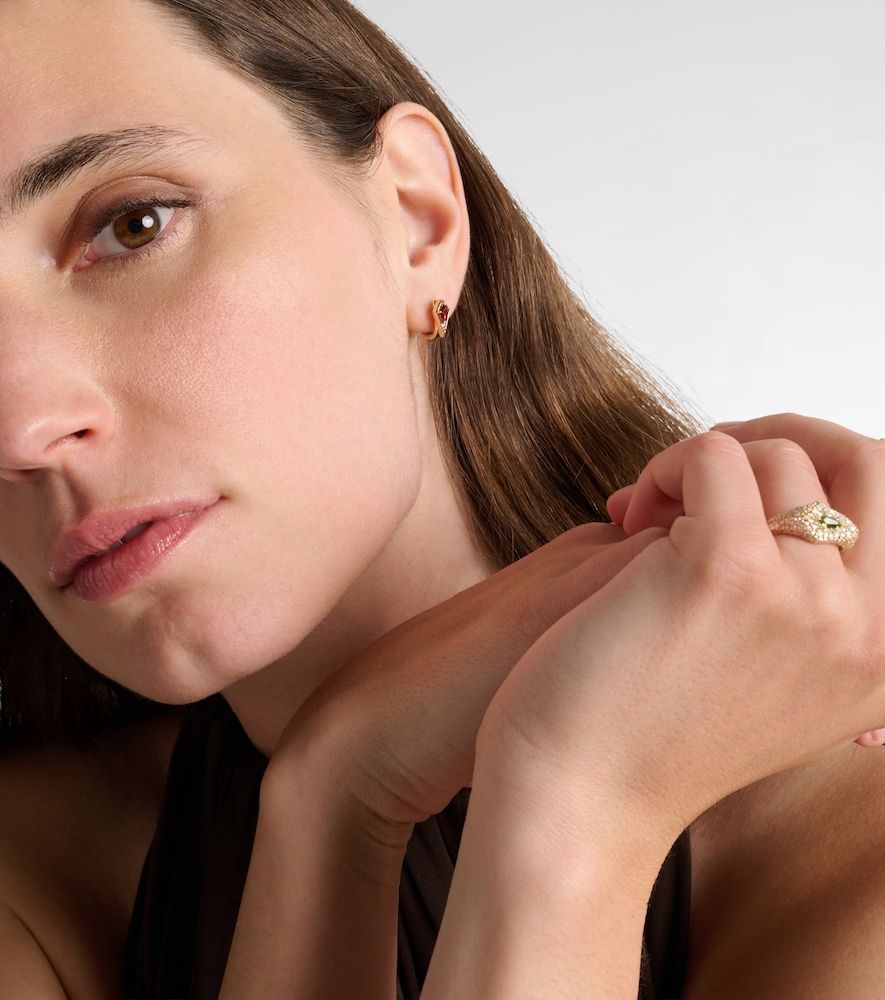 Boucles d'oreilles Kite en or 14 ct et grenat - Stone and Strand - Modalova