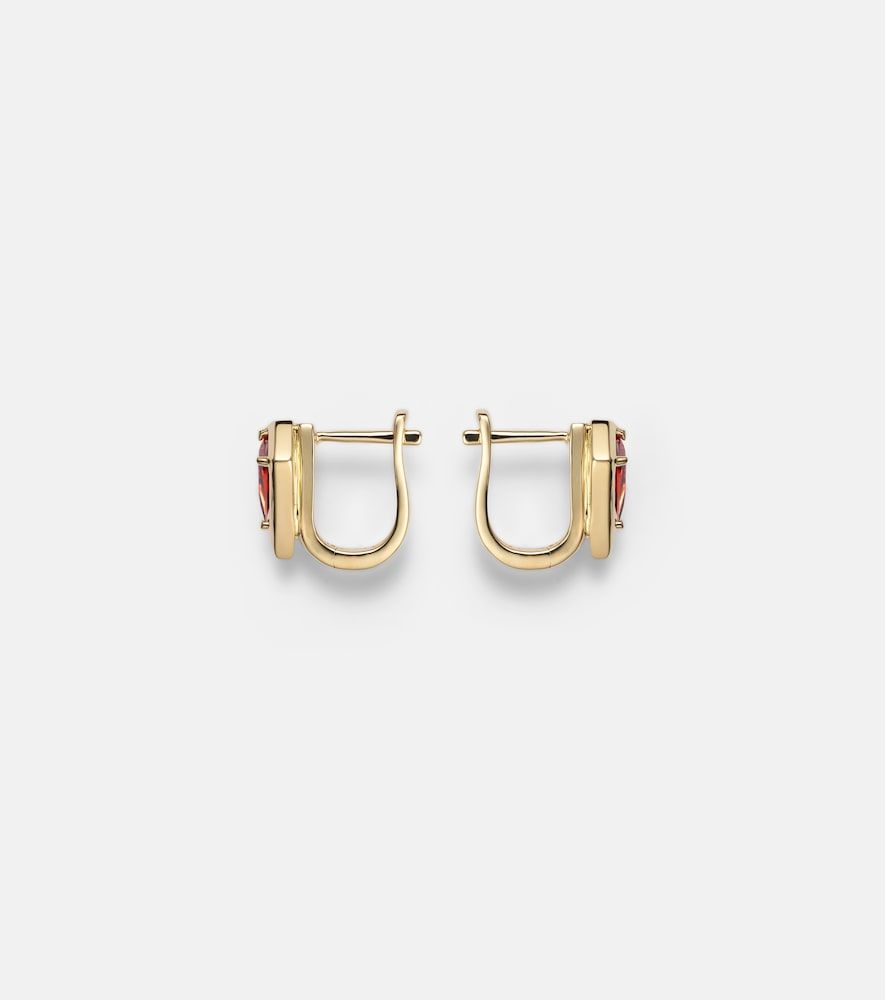 Boucles d'oreilles Kite en or 14 ct et grenat - Stone and Strand - Modalova