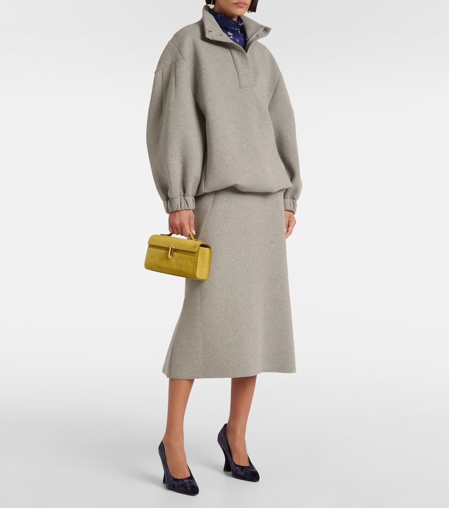 Jupe midi en coton mélangé - Dries Van Noten - Modalova