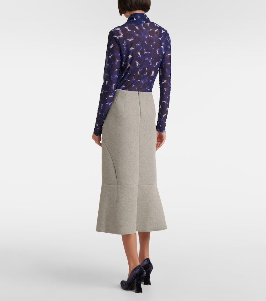 Jupe midi en coton mélangé - Dries Van Noten - Modalova
