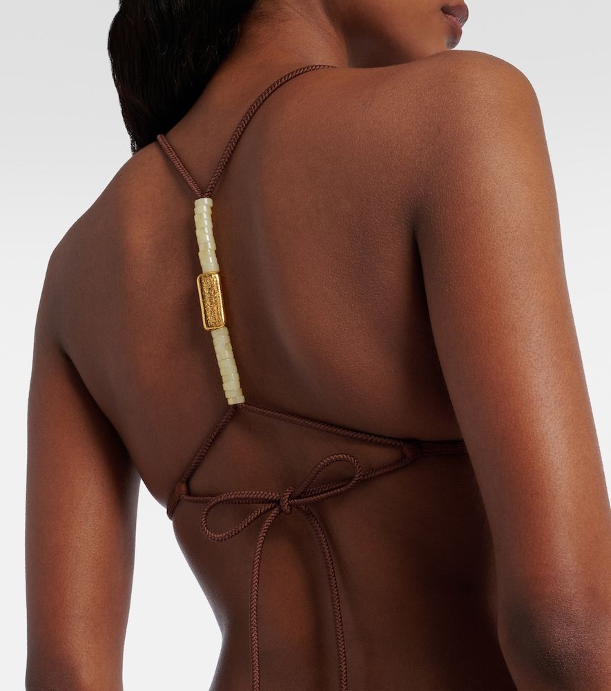 Haut de bikini triangle Harper à ornements - ViX Paula Hermanny - Modalova