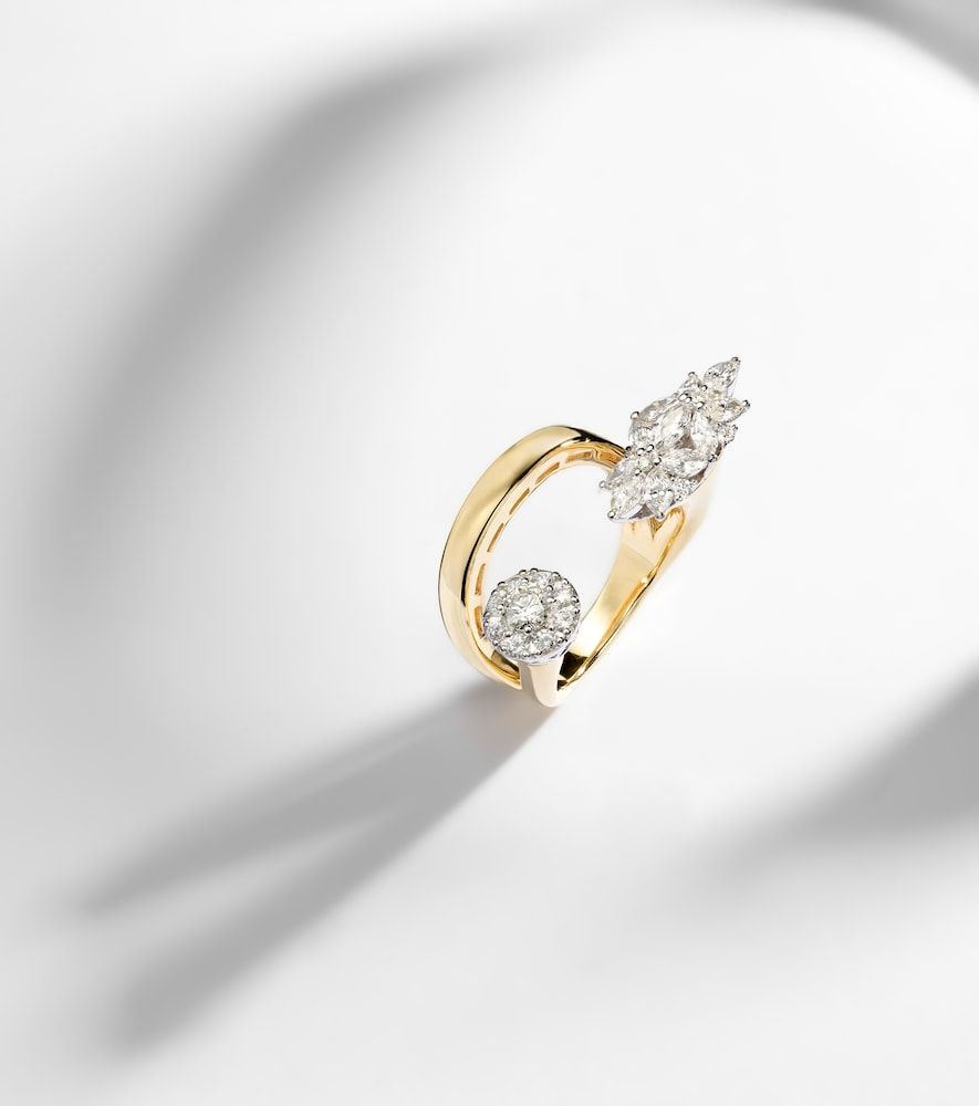 Bague Golden Strada en or jaune et blanc 18 ct et diamants - Yeprem - Modalova