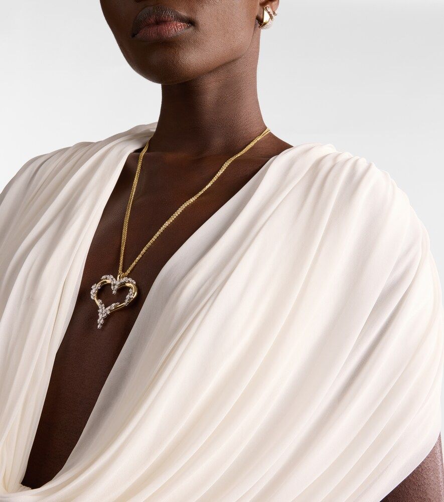 Collier Golden Strada en or blanc et jaune 18 ct et diamants - Yeprem - Modalova