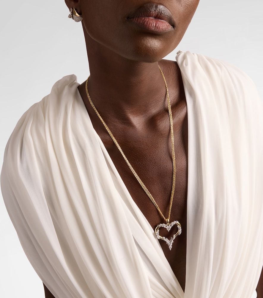 Collier Golden Strada en or blanc et jaune 18 ct et diamants - Yeprem - Modalova