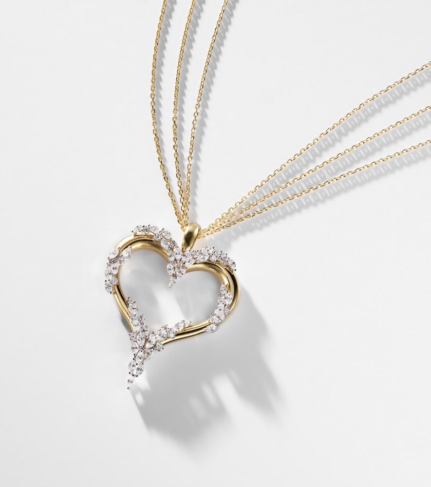 Collier Golden Strada en or blanc et jaune 18 ct et diamants - Yeprem - Modalova
