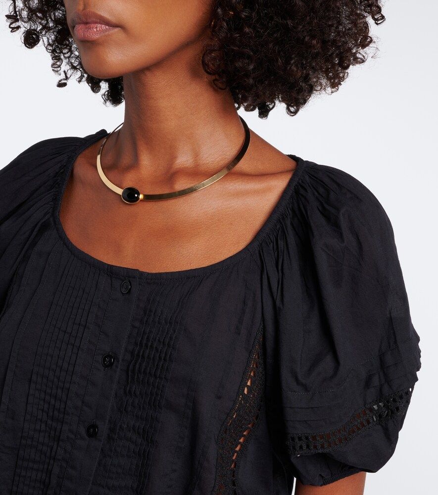 Top court Clara en coton à broderies - Ulla Johnson - Modalova