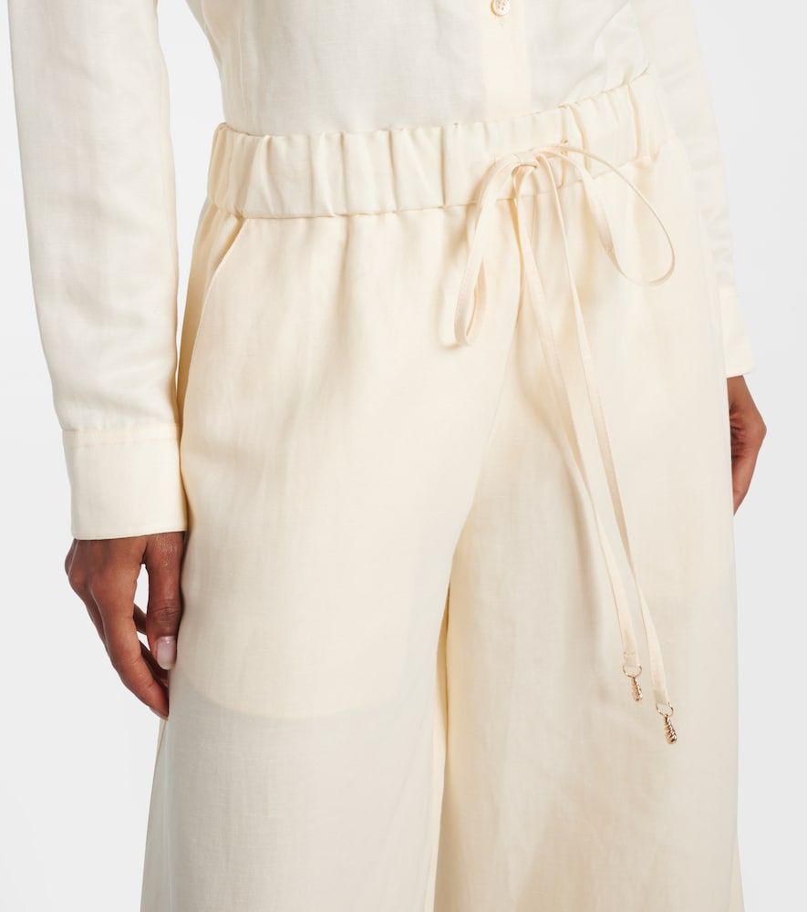 Pantalon ample Gelos en lin et soie - Gabriela Hearst - Modalova