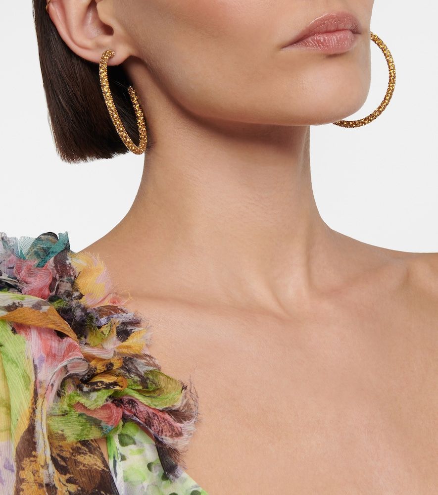 Boucles d'oreilles Cameron à cristaux - Amina Muaddi - Modalova