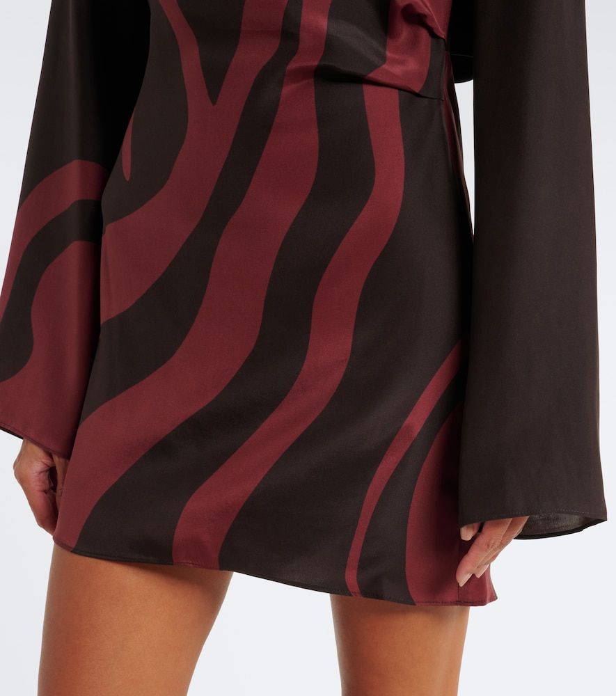 Robe en satin de soie à imprimé - SIR - Modalova